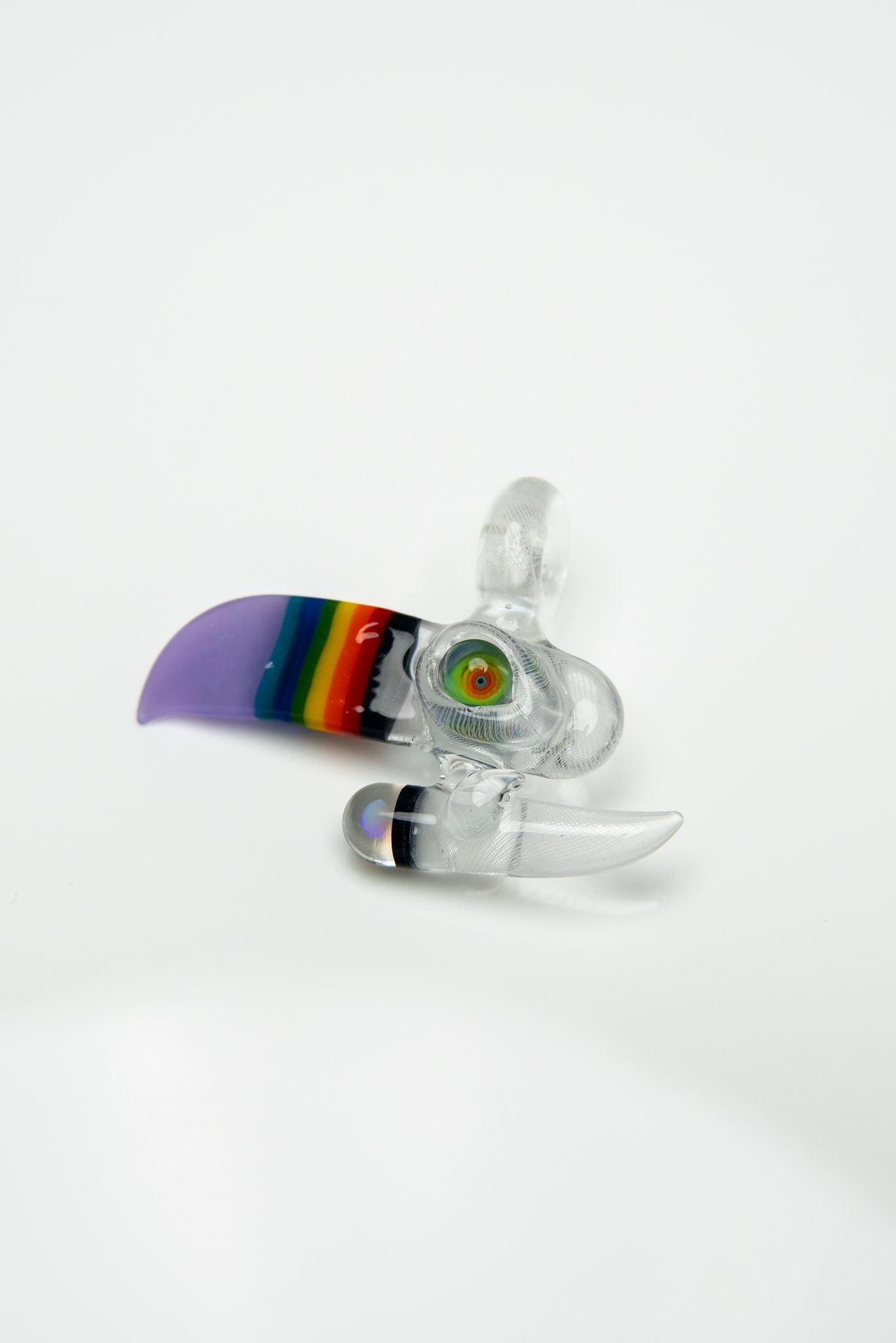 Double Bake Toucan By// RJ glass & Blue Soldier Glass