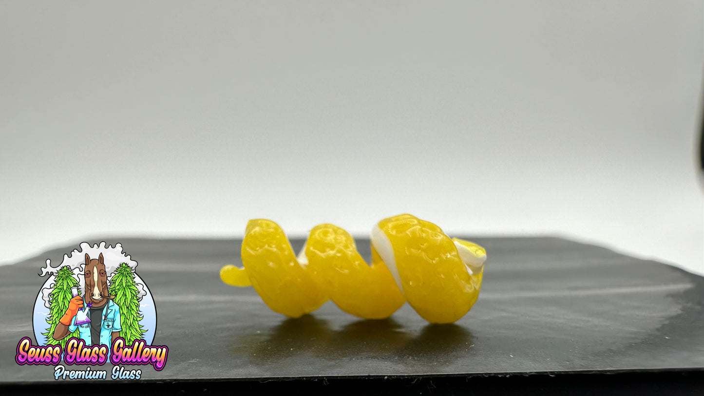 Lemon Peel Pillar By// Melty Glass il