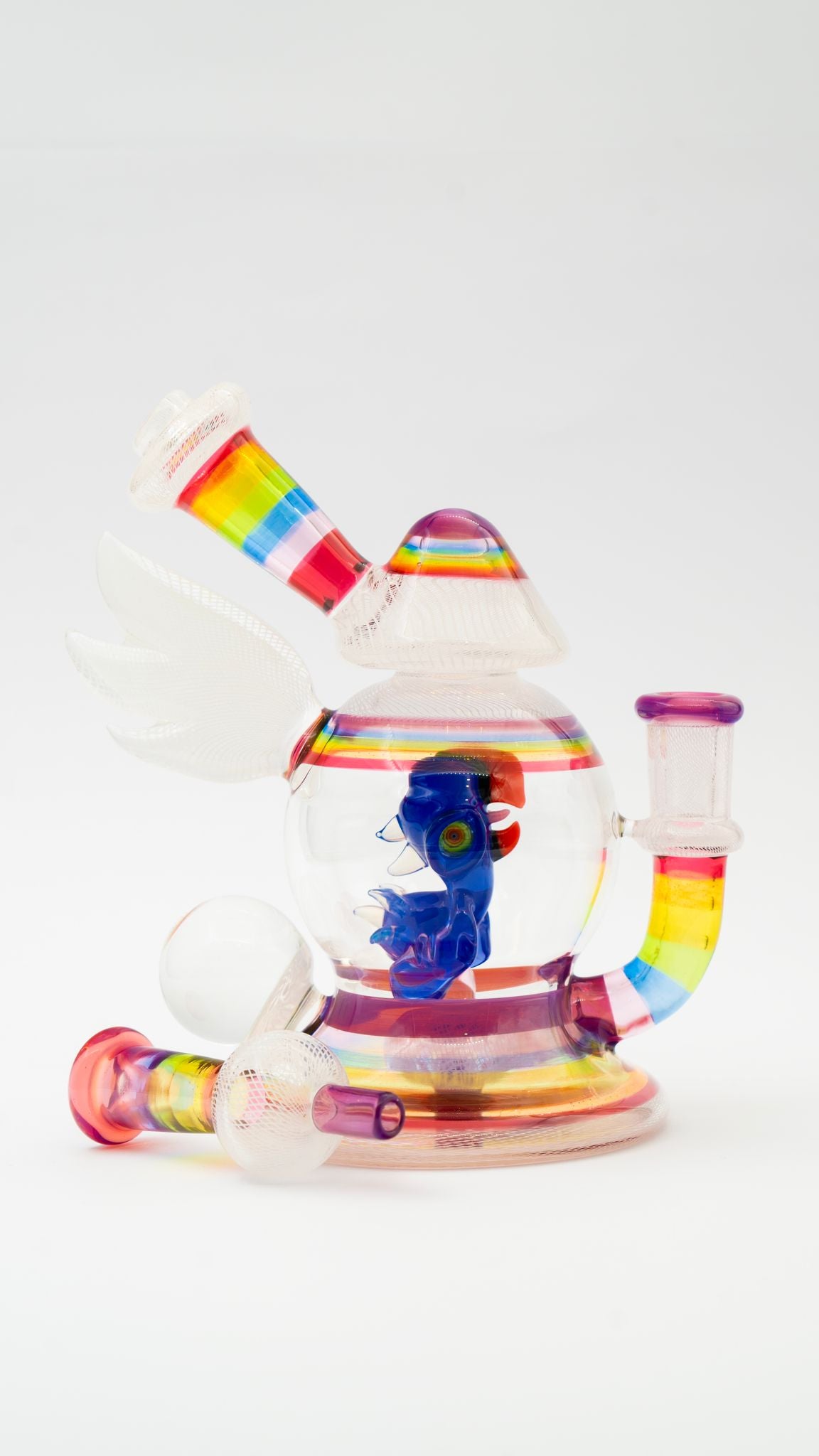 Terry Bird & Cap UV By// RJ glass & Blue Soldier Glass