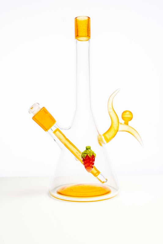 Strawberry Beaker// by Strawberry Glass