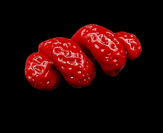 Strawberry Peel Pillar By// Melty Glass il