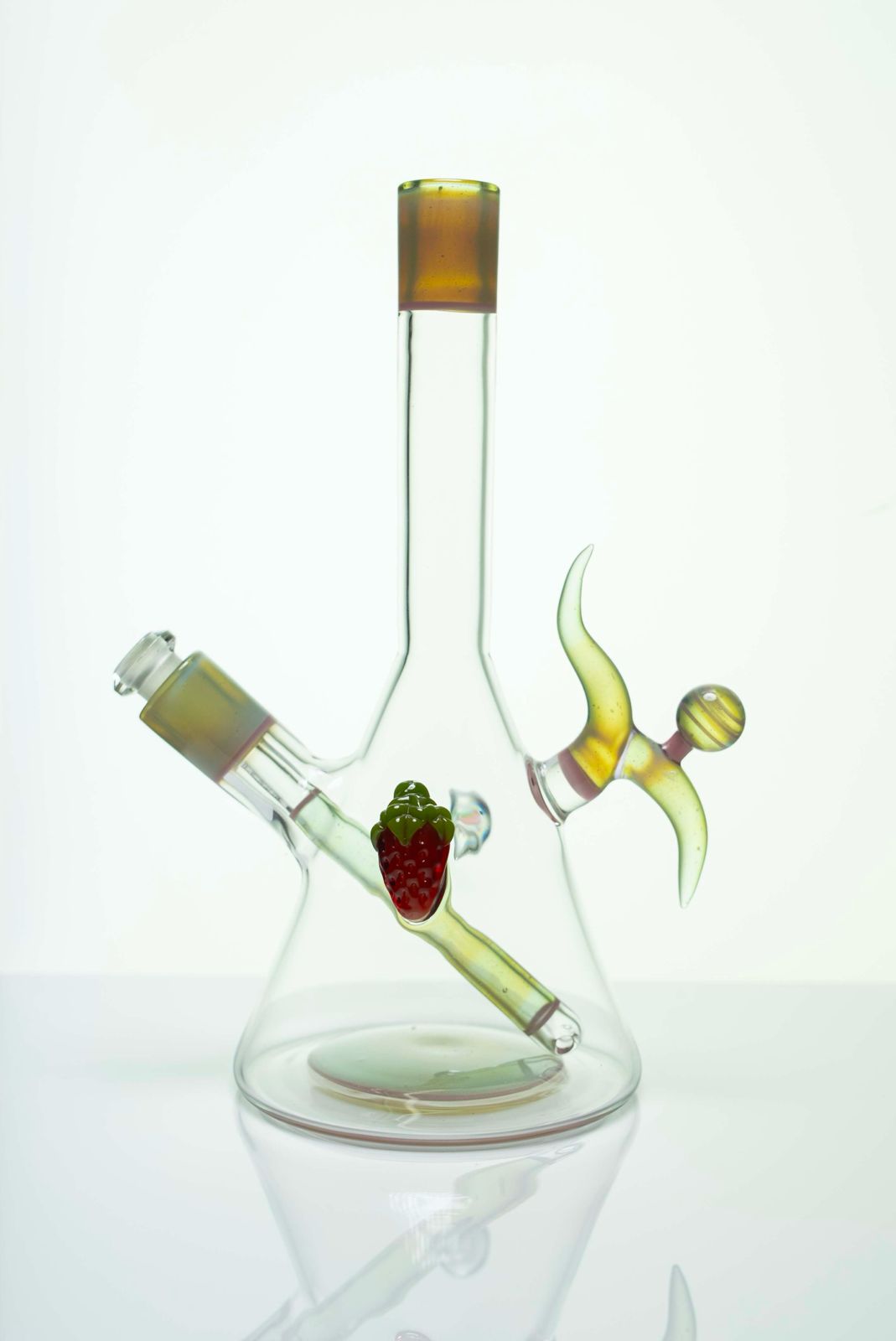 Strawberry Beaker// by Strawberry Glass