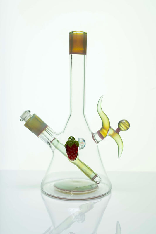 Strawberry Beaker// by Strawberry Glass
