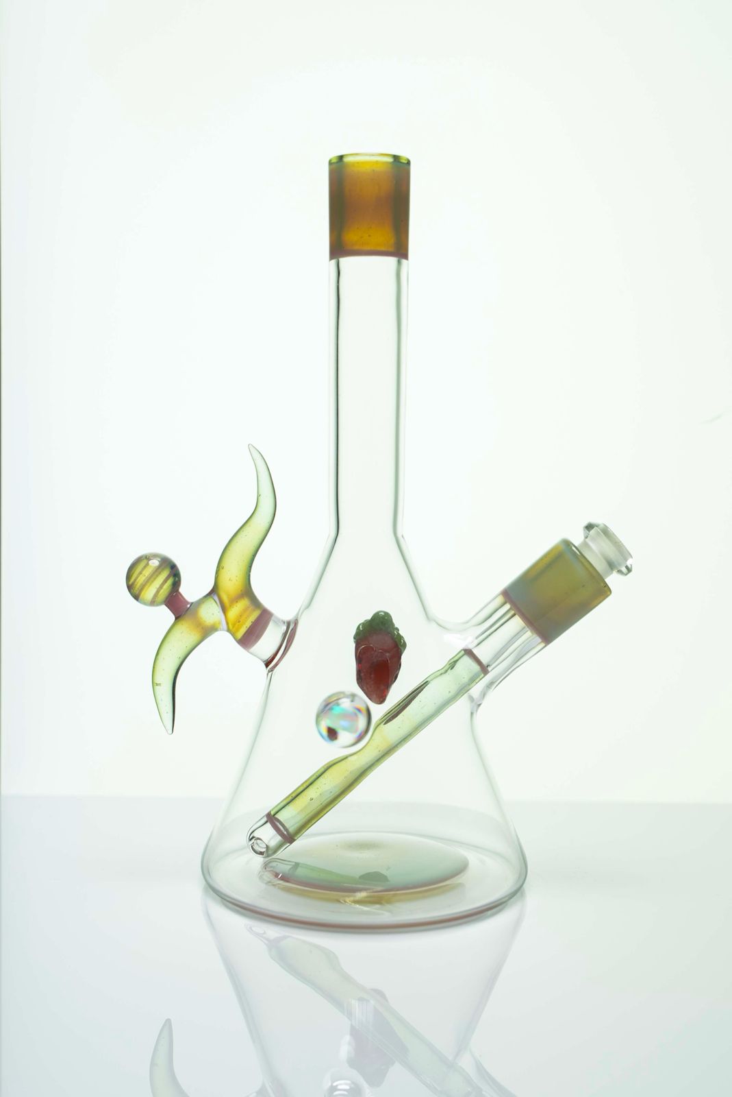 Strawberry Beaker// by Strawberry Glass