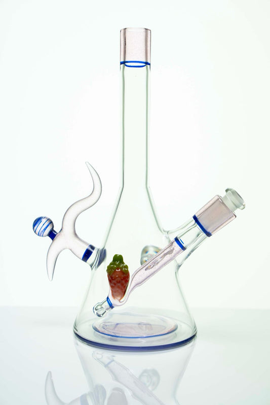 Strawberry Beaker// by Strawberry Glass