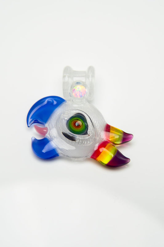 Macaw Head By// RJ glass & Blue Soldier Glass