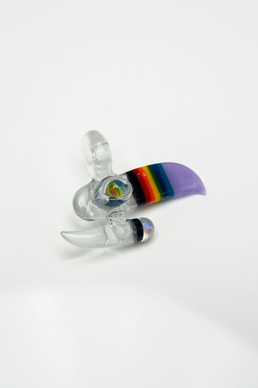 Double Bake Toucan By// RJ glass & Blue Soldier Glass