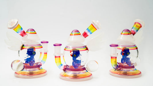 Terry Bird & Cap UV By// RJ glass & Blue Soldier Glass
