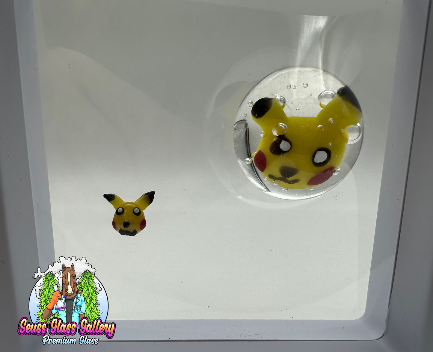 Marble Pikachu & Pikachu Pearl By// Melty Glass il